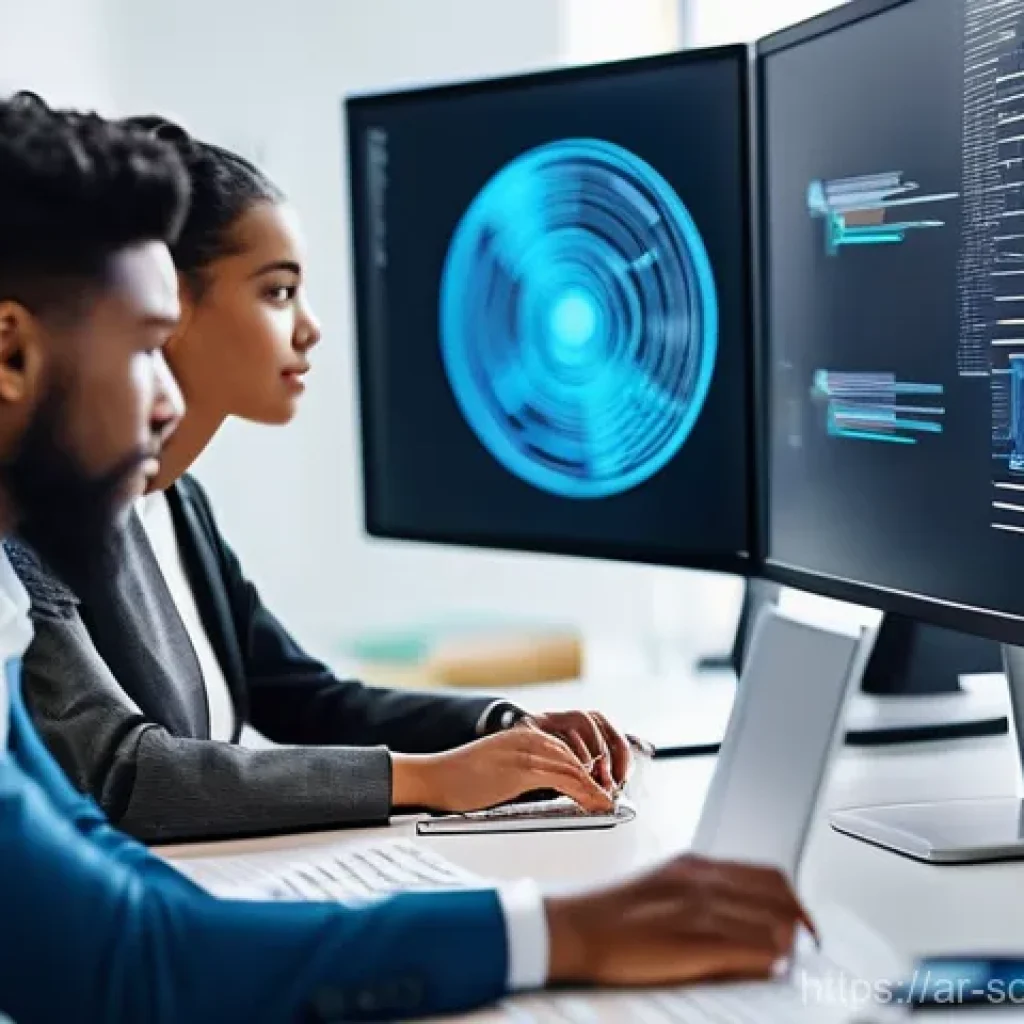 오픈소스 소프트웨어의 법적 고려사항 - **Prompt:** "A diverse group of professional software developers, including men and women of various...