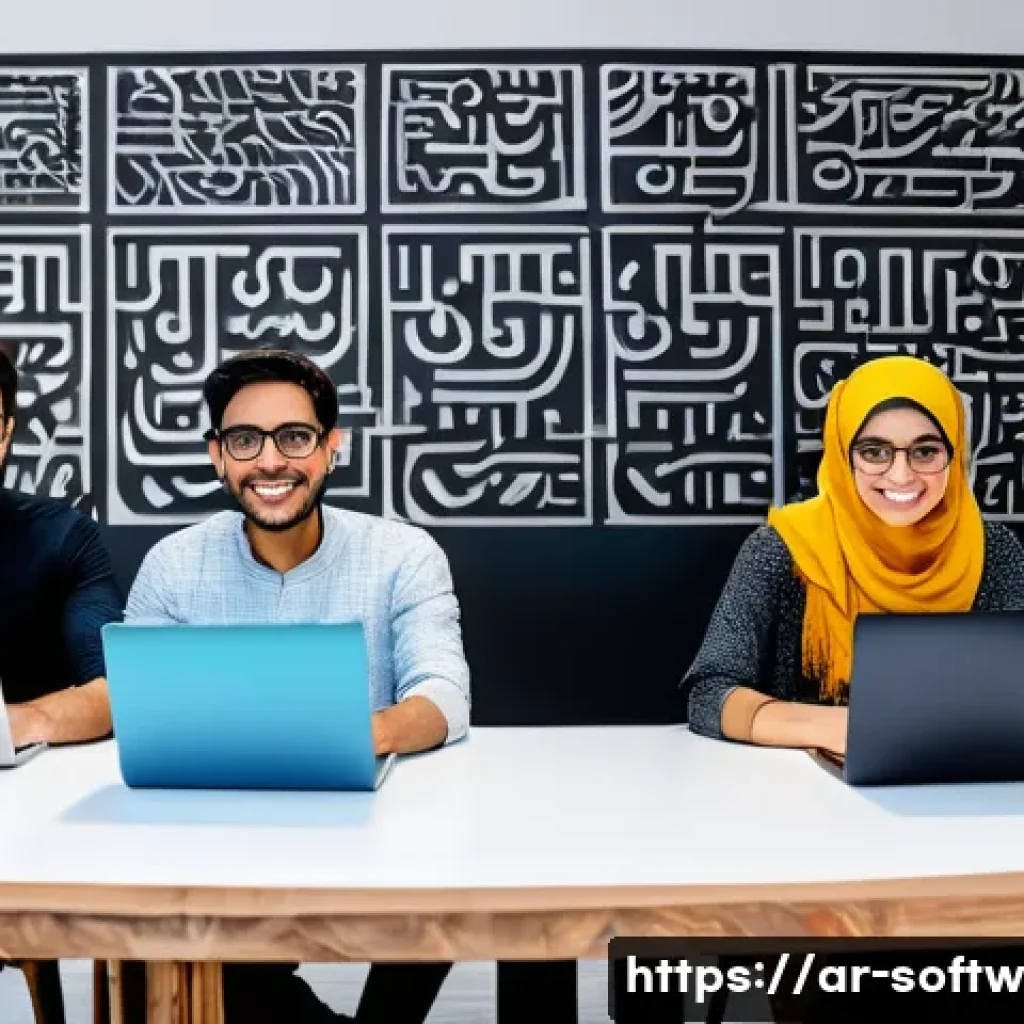 오픈소스 소프트웨어의 글로벌 시장 동향 - A vibrant and diverse global open-source software community collaborating remotely, featuring people...