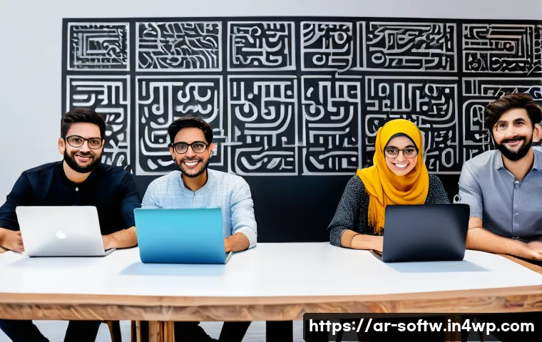 오픈소스 소프트웨어의 글로벌 시장 동향 - A vibrant and diverse global open-source software community collaborating remotely, featuring people...